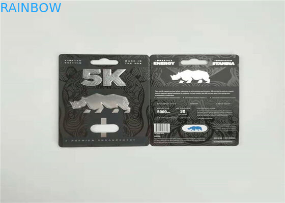 Cartão de papel de empacotamento de primavera do Burro da folha do holograma do cartão feito sob encomenda da bolha da impressão