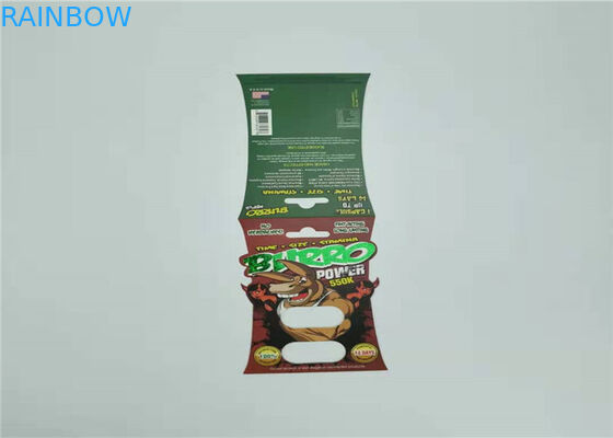 Cartão plástico de empacotamento da inserção dos comprimidos do sexo da cápsula do cartão da bolha do rinoceronte 69-9000 para Enhancemen masculino