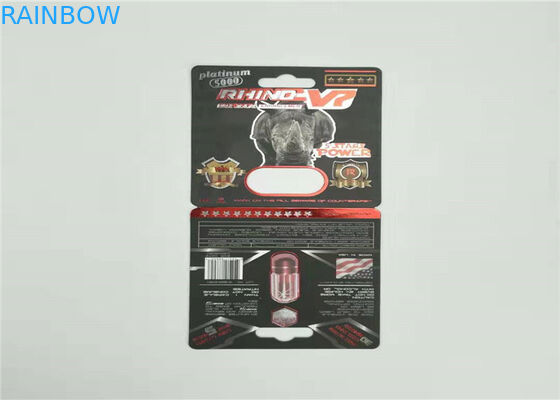 Cartão de papel grande de empacotamento amigável do menino 6X da folha do holograma do bloco de bolha de Eco com caixa de exposição