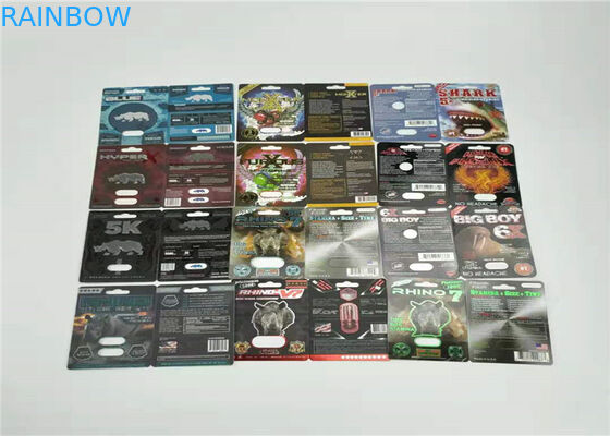 cartão da bolha do papel do búfalo 7000K que empacota a folha vermelha que carimba a impressão deslocada