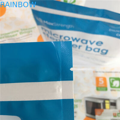 Os sacos Ziplock do reforço da parte inferior da micro-ondas lustrosos levantam-se o malote plástico da retorta do esterilizador