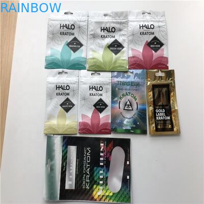 Três Resealable - o lado selou a umidade Ziplock do alimento do saco da folha de alumínio - prova