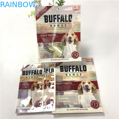 O logotipo UV do saco forte dos alimentos para animais de estimação da prova do cheiro da selagem imprimiu com os entalhes fáceis do rasgo da abertura