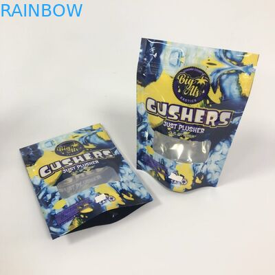 Os comprimidos de empacotamento da embalagem do incenso erval dos sacos dos Gushers da folha de Mylar levantam-se o logotipo do costume do malote