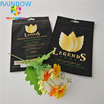 O costume impresso levanta-se o uso Ziplock plástico da erva do saco da tubulação de cigarro de Mylar da folha do malote