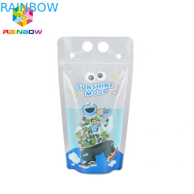 Saco de plástico da impressão do Gravure que empacota palhas coloridas para embalar a bebida líquida