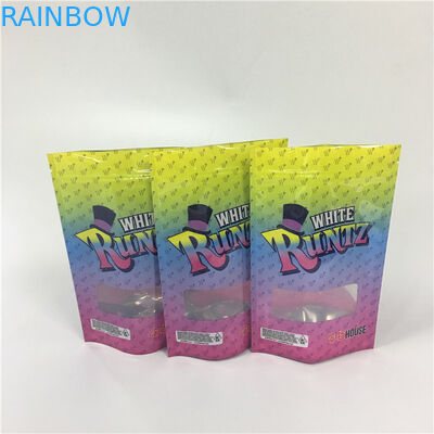 O Ziplock impresso costume da cor de CYMK ensaca o perfurador de Runtz da erva daninha para pacotes de Runtz Mylar