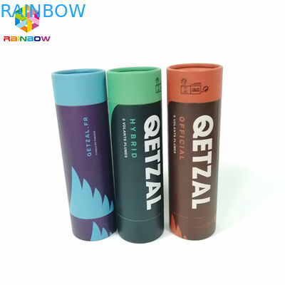 A caixa do papel de embalagem que empacota o logotipo feito sob encomenda da forma redonda imprimiu para o presente/cosméticos/alimento