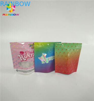 3.5g sem perigo para as crianças estão acima sacos do malote do zíper personalizam a prova do cheiro do bloco de Runtz da cópia