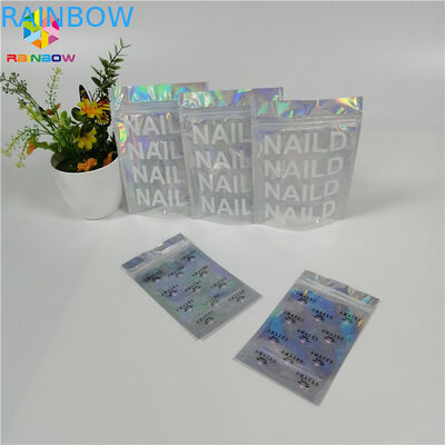 Esteja o empacotamento holográfico claro lateral acima personalizado do laser do saco um do organizador da composição