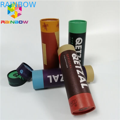 A caixa de papel de empacotamento do fruto seco do chá que empacota reciclável feito sob encomenda levanta o tubo de Kraft