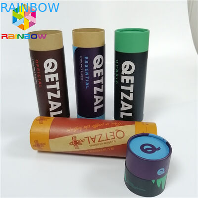 A caixa de papel de empacotamento do fruto seco do chá que empacota reciclável feito sob encomenda levanta o tubo de Kraft