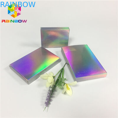 Do holograma luxuoso do presente das caixas de papel de Fleixble cartão de papel impresso costume de empacotamento