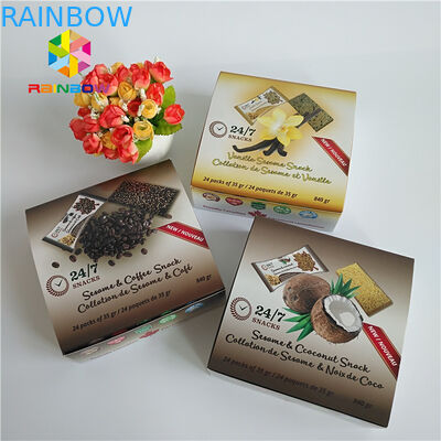 Caixa de empacotamento de papel de dobramento do holograma do retângulo para a máscara do Facial da escova da pestana dos cosméticos