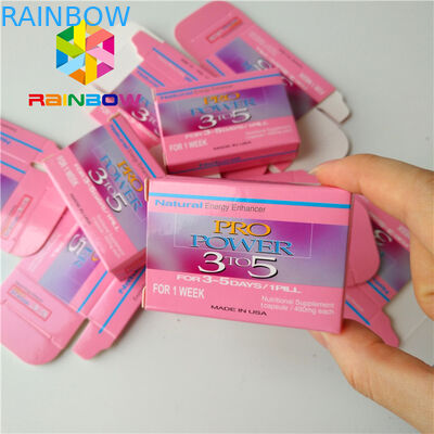 Caixa de empacotamento de papel de dobramento do holograma do retângulo para a máscara do Facial da escova da pestana dos cosméticos