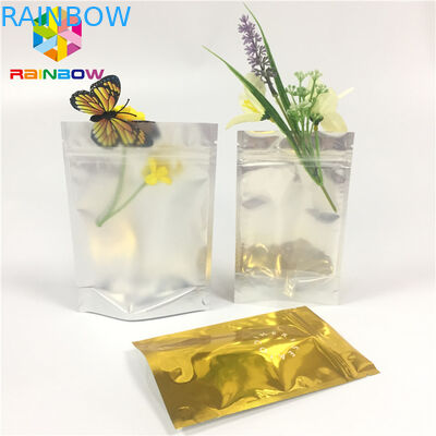 O saco laminado do fechamento do fecho de correr da folha de alumínio levanta-se a umidade lateral transparente do malote - prova