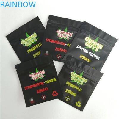 Umidade Resealable do alimento do saco do fechamento do fecho de correr da folha de alumínio - prova três - lado selado