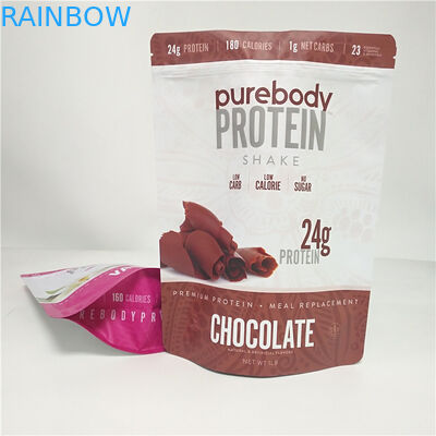 Saco do petisco da cor de CMYK que empacota o malote plástico do pó de leite de chocolate do café