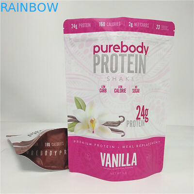 Saco do petisco da cor de CMYK que empacota o malote plástico do pó de leite de chocolate do café