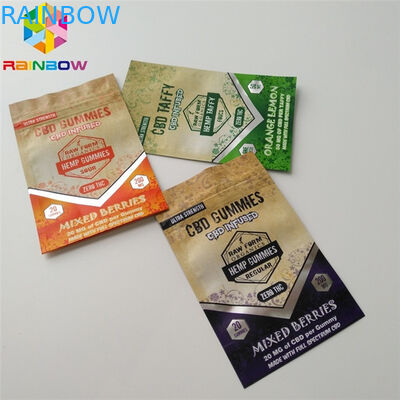 Incenso erval das cookies de Runtz Mylar que empacota sacos de plástico duráveis do fechamento do fecho de correr