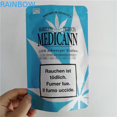 Mylar que o fechamento do fecho de correr da folha de alumínio está ensaca acima bens biodegradáveis impressos costume