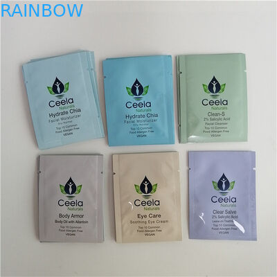 Malotes plásticos do fechamento do fecho de correr da folha de alumínio que empacotam o lado três Resealable selado