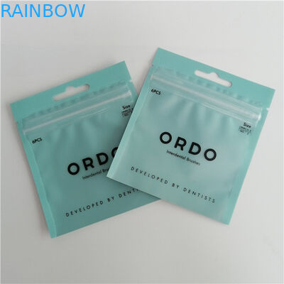 Malotes plásticos do fechamento do fecho de correr da folha de alumínio que empacotam o lado três Resealable selado