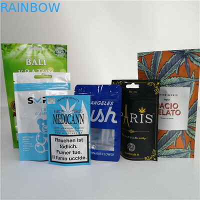 Saquinhos de chá Ziplock plásticos que empacotam biodegradável Resealable dos sacos para o alimento/frutos secos