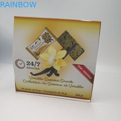 Caixas de exposição contrárias de empacotamento amigáveis do cartão da caixa de papel de Eco para a barra de energia dos doces