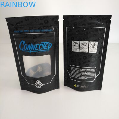 O zíper Resealable da prova do cheiro levanta-se o malote do zíper com alumínio da janela para dentro