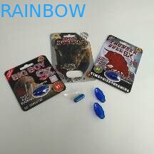 A cápsula de empacotamento do comprimido do sexo do cartão grande da bolha do papel do menino 9X com etiquetas transparentes empola garrafas