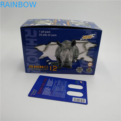 Cápsulas duras do sexo de Rox do comprimido do sexo de Poseidon que empacotam o logotipo personalizado cartão da bolha