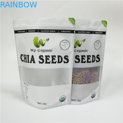 Malotes de empacotamento do sopro da massa da cookie do saco do petisco da prova do cheiro com Windows nevoento dianteiro