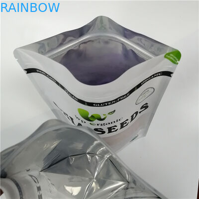 Malotes de empacotamento do sopro da massa da cookie do saco do petisco da prova do cheiro com Windows nevoento dianteiro