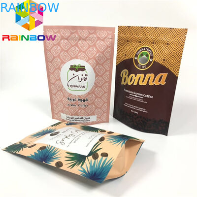 O papel de embalagem Levanta-se malotes do café, umidade plástica Ziplock do empacotamento de alimento - prova