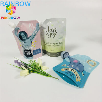 O produto comestível de Doypack levanta-se a embalagem líquida facial de limpeza reusável da máscara do gel dos malotes