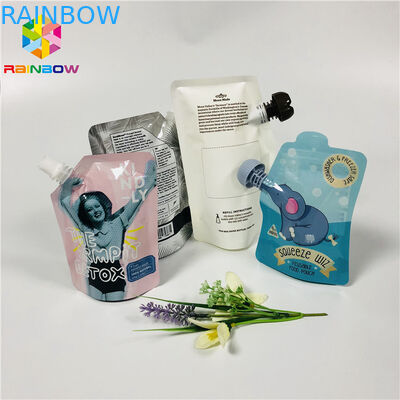 O produto comestível de Doypack levanta-se a embalagem líquida facial de limpeza reusável da máscara do gel dos malotes