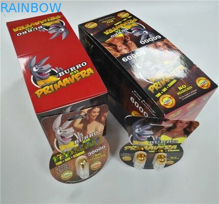 Deslize o tamanho personalizado embalagem de empacotamento do comprimido 3d do sexo do rinoceronte 69 da caixa de papel do cartão da inserção da bolha