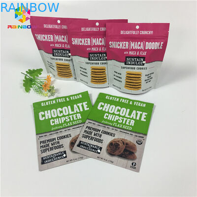 1 libra 12oz levanta-se sacos Ziplock, impressão matte do malote Ziplock do pó da especiaria