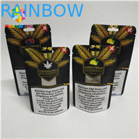Saco de empacotamento da soldadura térmica 1/8oz 1/2oz 1oz CBD Gummies do malote longo da folha do tempo