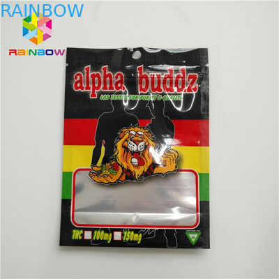 O empacotamento imprimindo UV do malote da folha cheira cookies de Mylar da prova ensaca sacos Ziplock de pé Resealable da folha