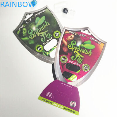 Realce sexual masculino de empacotamento do desempenho da caixa de exposição dos cartões da bolha da cápsula do comprimido do rinoceronte