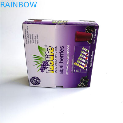 Recicle a caixa de papel dobrável que empacota, caixa de papel personalizada da exposição do tamanho para bagas