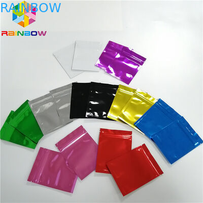 Do selo três lateral lustroso Ziplock instantâneo dos sacos de Mylar do holograma da estrela do brilho embalagem facial da máscara