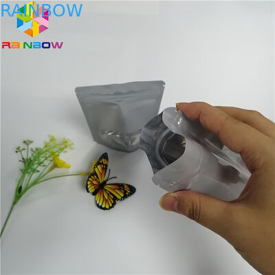 O empacotamento lustroso do malote da folha de alumínio levanta-se a soldadura térmica da prova do cheiro de Mylar com janela