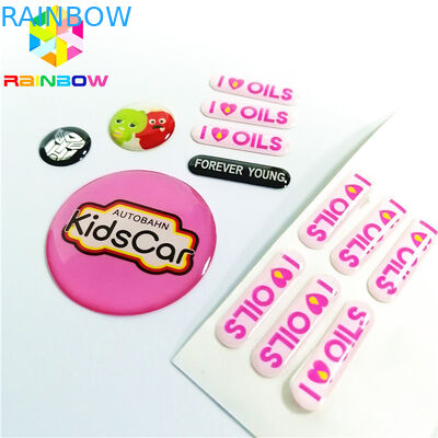 Das etiquetas materiais da luva do psiquiatra da cola Epoxy impressão deslocada com canto reto cortado