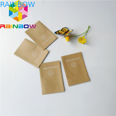 Umidade feita sob encomenda reciclada pequena da folha de alumínio da impressão do papel de embalagem de Brown - Prova