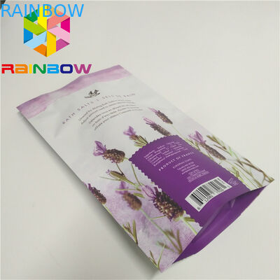 O café esfrega o suporte de empacotamento ensaca acima o malote da embalagem de sal de banho do corpo da folha de alumínio de K