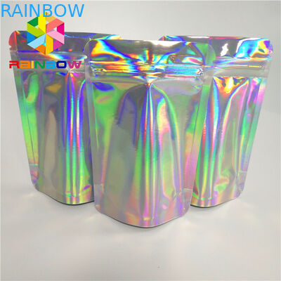 Malotes plásticos da extensão do cabelo dos cosméticos que empacotam o saco reusável do Ziplock de Mylar