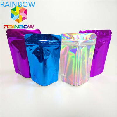 Malotes plásticos da extensão do cabelo dos cosméticos que empacotam o saco reusável do Ziplock de Mylar